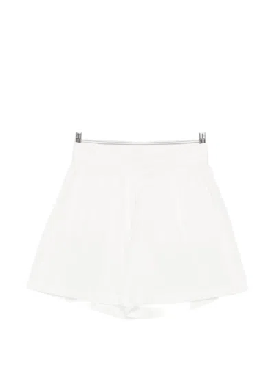 P.a.r.o.s.h Elasticated Shorts In White
