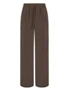 P.a.r.o.s.h Elasticated Trousers In Brown