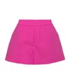 P.a.r.o.s.h Elasticated Waist Poplin Shorts In Purple