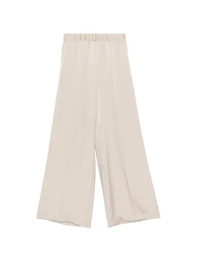 P.a.r.o.s.h Elasticated-waist Palazzo Pants In Neutral