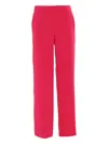 P.a.r.o.s.h Straight-leg Pants With Elastic Waistband And Side Pockets In Pink