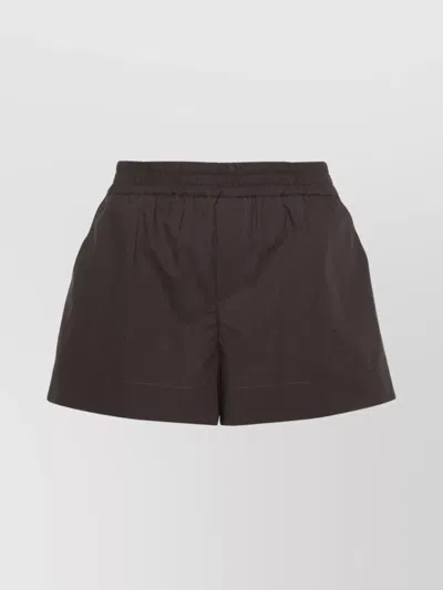 P.A.R.O.S.H ELASTICATED WAISTBAND COTTON SHORTS
