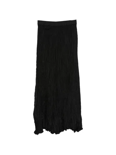 P.a.r.o.s.h Elasticated-waistband Maxi Skirt In Black