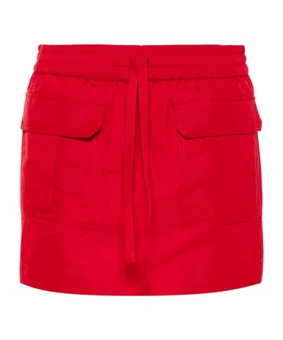 P.a.r.o.s.h Elasticated-waistband Skirt In Red