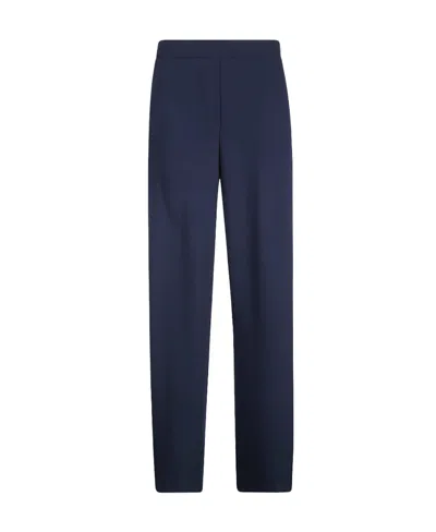 P.a.r.o.s.h Elasticated Wide-leg Trousers In Black