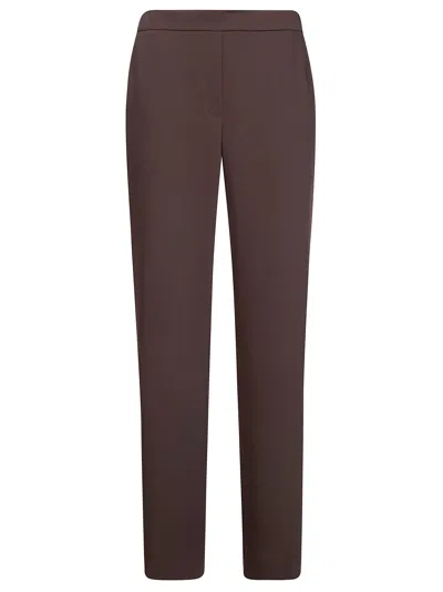 P.a.r.o.s.h Parosh Elegant Wide-leg Trousers For Women - Ss26 In Brown