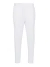 P.a.r.o.s.h Tapered-leg Crepe Trousers In White