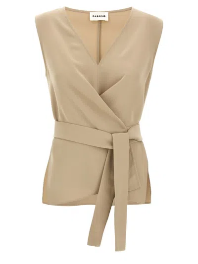 P.a.r.o.s.h Trousery Tops Beige