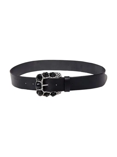 P.a.r.o.s.h Parosh Belt 4 Cm In Black