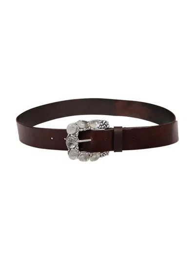 P.a.r.o.s.h Parosh Belt 4 Cm In Brown