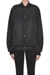 P.a.r.o.s.h Crystal-embellished Bomber Jacket In Black