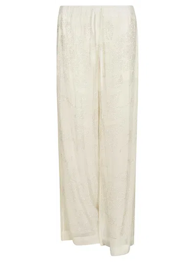 P.a.r.o.s.h Embellished Trousers In White