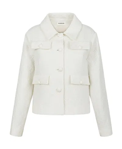 P.a.r.o.s.h Embossed-texture Cropped Jacket