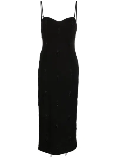 P.a.r.o.s.h . Straight Hem Sleeveless Dress In Black