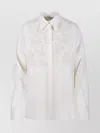 P.a.r.o.s.h Parosh Floral Embroidered White Shirt With Sequins