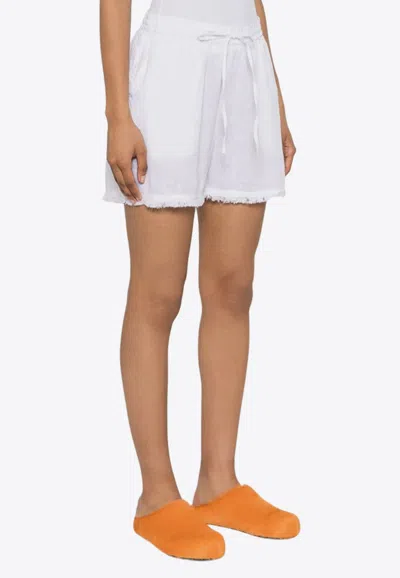 P.A.R.O.S.H EMBROIDERED FRAYED SHORTS