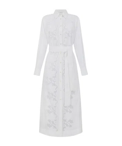P.a.r.o.s.h Embroidered Shirt Dress