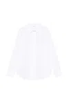 P.a.r.o.s.h Womens Eyelet Detail Long Sleeve Shirt In White