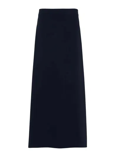 P.a.r.o.s.h A-line Midi Skirt In Blue