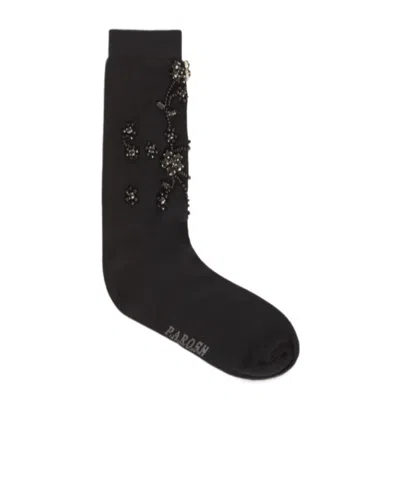 P.a.r.o.s.h Embroidered Socks In Black