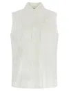 P.a.r.o.s.h . Embroidered Technical Fabric Shirt In White