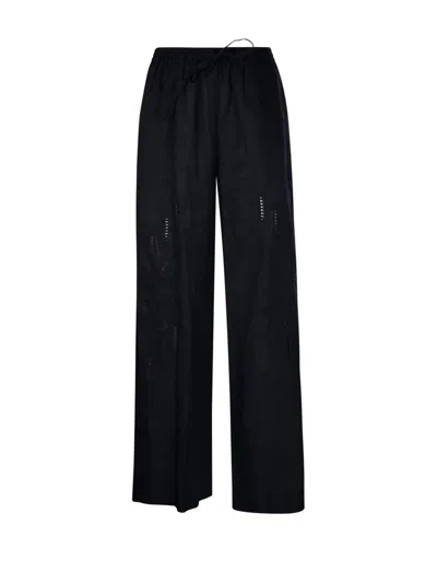 P.a.r.o.s.h . Embroidered Trousers In Black