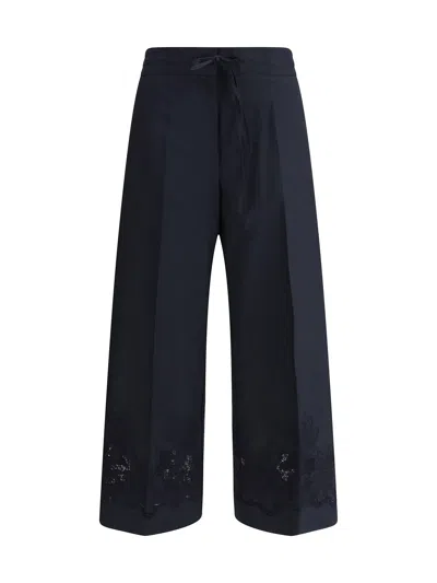 P.a.r.o.s.h Embroideried Pants In Blu