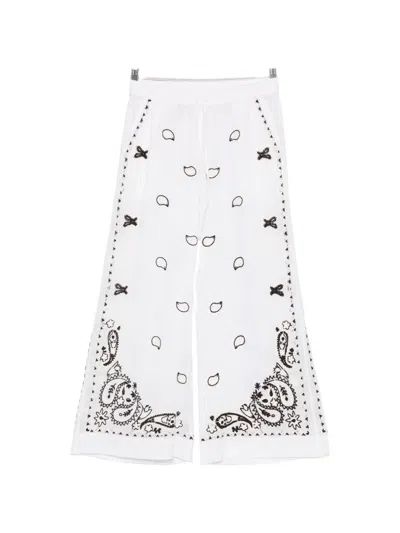 P.a.r.o.s.h Embroidery Trousers In White
