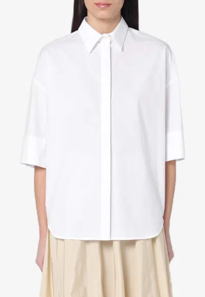 P.a.r.o.s.h Essential Short-sleeved Shirt In White