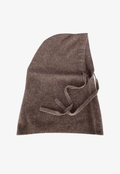 P.a.r.o.s.h Essential Wool Balaclava In Brown