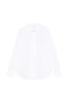 P.a.r.o.s.h Womens Eyelet Detail Long Sleeve Shirt In White