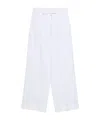 P.a.r.o.s.h Eyelet Drawstring Trousers In White