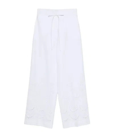 P.A.R.O.S.H EYELET DRAWSTRING TROUSERS