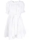 P.a.r.o.s.h Eyelet-embellished Cotton Minidress In White