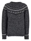 P.a.r.o.s.h Parosh Grey Alpaca Blend Sweaters In Gray