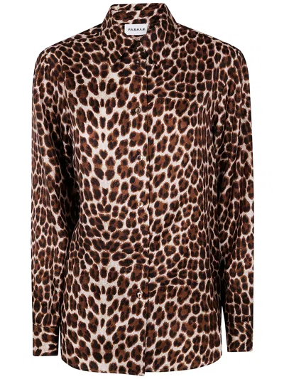 P.a.r.o.s.h Parosh Fantasy Silk Shirt In Brown