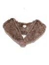 P.a.r.o.s.h Faux-fur Collar Scarf In Brown