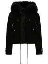 P.a.r.o.s.h Faux-fur Detail Jacket In Black