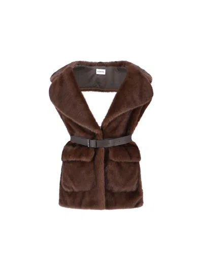 P.A.R.O.S.H FAUX FUR VEST