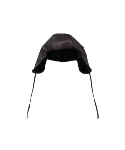 P.a.r.o.s.h Faux-fur Trim Hat In Black