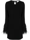 P.a.r.o.s.h . Feather-detail Cut-out Minidress