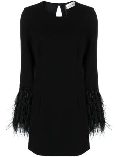 P.a.r.o.s.h . Feather-detail Cut-out Minidress