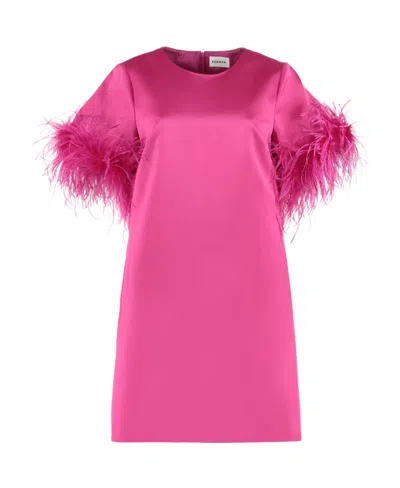 P.A.R.O.S.H FEATHER DETAIL DRESS