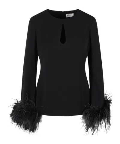 P.a.r.o.s.h Feather-embellished Blouse