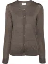 P.a.r.o.s.h 'linfa' Brown Wool Blend Cardigan In Brown