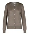 P.a.r.o.s.h 'linfa' Brown Wool Blend Cardigan In Green