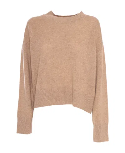P.a.r.o.s.h Fine-knit Cashmere Sweatshirt In Nude