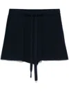 P.a.r.o.s.h Fine-knit Mini Shorts In Blue