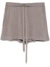 P.a.r.o.s.h Fine-knit Mini Shorts In Neutrals