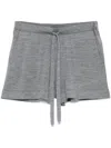 P.a.r.o.s.h Elastic Waist Shorts In Grey